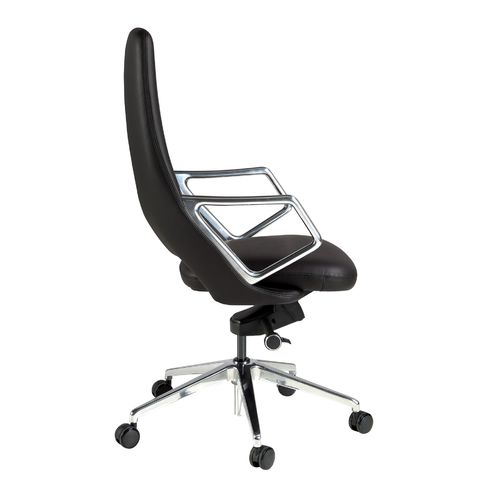 Silla oficina giratoria polipiel negro