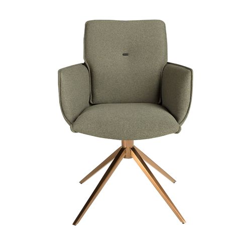 Silla giratoria tela verde oliva