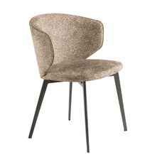 Silla tela marrón jaspeada