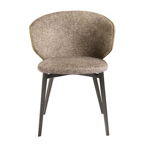 Silla tela marrón jaspeada