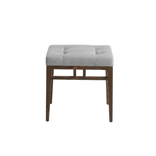 Grey fabric stool