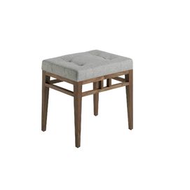 Grey fabric stool