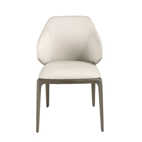 Silla polipiel crema