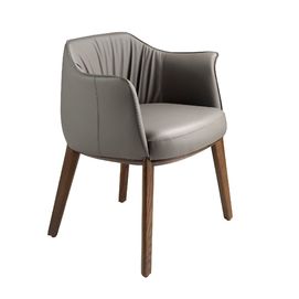 Silla polipiel gris