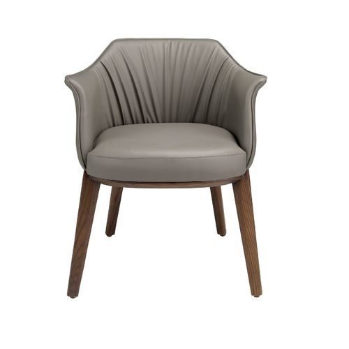 Grey leatherette chair