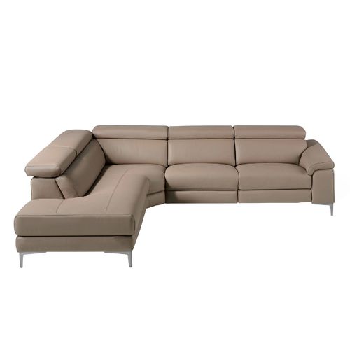 Sofá chaise longue relax izquierda piel visón