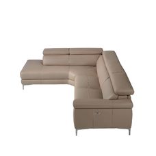 Sofá chaise longue relax izquierda piel visón Sofá chaise longue relax izquierda piel visón