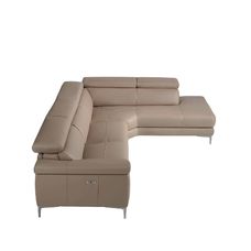 Sofá chaise longue relax derecha piel visón Sofá chaise longue relax derecha piel visón