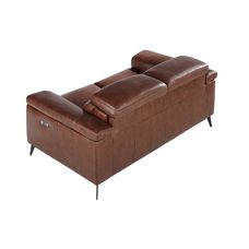 2 seater relaxation sofa in brown leather 2 seater relaxation sofa in brown leather