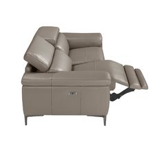 2 seater relaxation sofa in dark grey leather 2 seater relaxation sofa in dark grey leather
