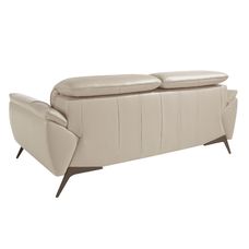 2-seater sofa in taupe leather 2-seater sofa in taupe leather