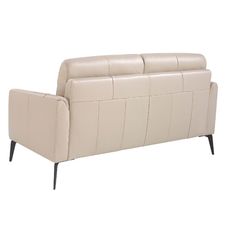 2 seater leather sofa grey taupe 2 seater leather sofa grey taupe