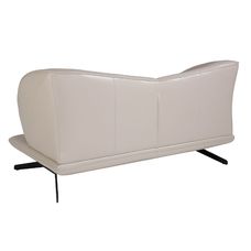 2 seater sofa in taupe grey leather 2 seater sofa in taupe grey leather