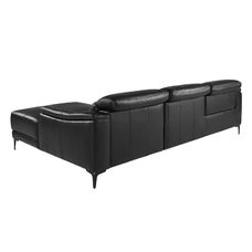 Sofá chaise longue relax derecha piel negro Sofá chaise longue relax derecha piel negro