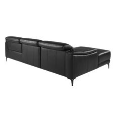 Sofá chaise longue relax izquierda piel negro Sofá chaise longue relax izquierda piel negro
