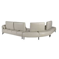 Sofá chaise longue izquierda piel arena Sofá chaise longue izquierda piel arena