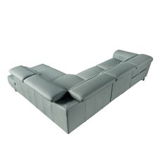 Sofá chaise longue relax derecha piel verde turquesa Sofá chaise longue relax derecha piel verde turquesa