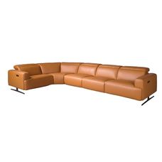 Sofá rinconera relax modular piel marrón Sofá rinconera relax modular piel marrón