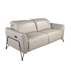 2 seater relaxation sofa in sand leather 2 seater relaxation sofa in sand leather