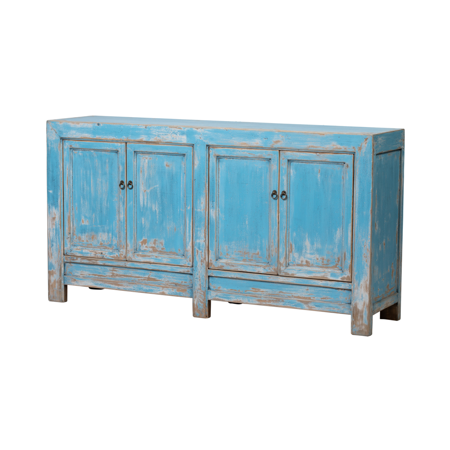 Cabinet blue 4 doors BE655