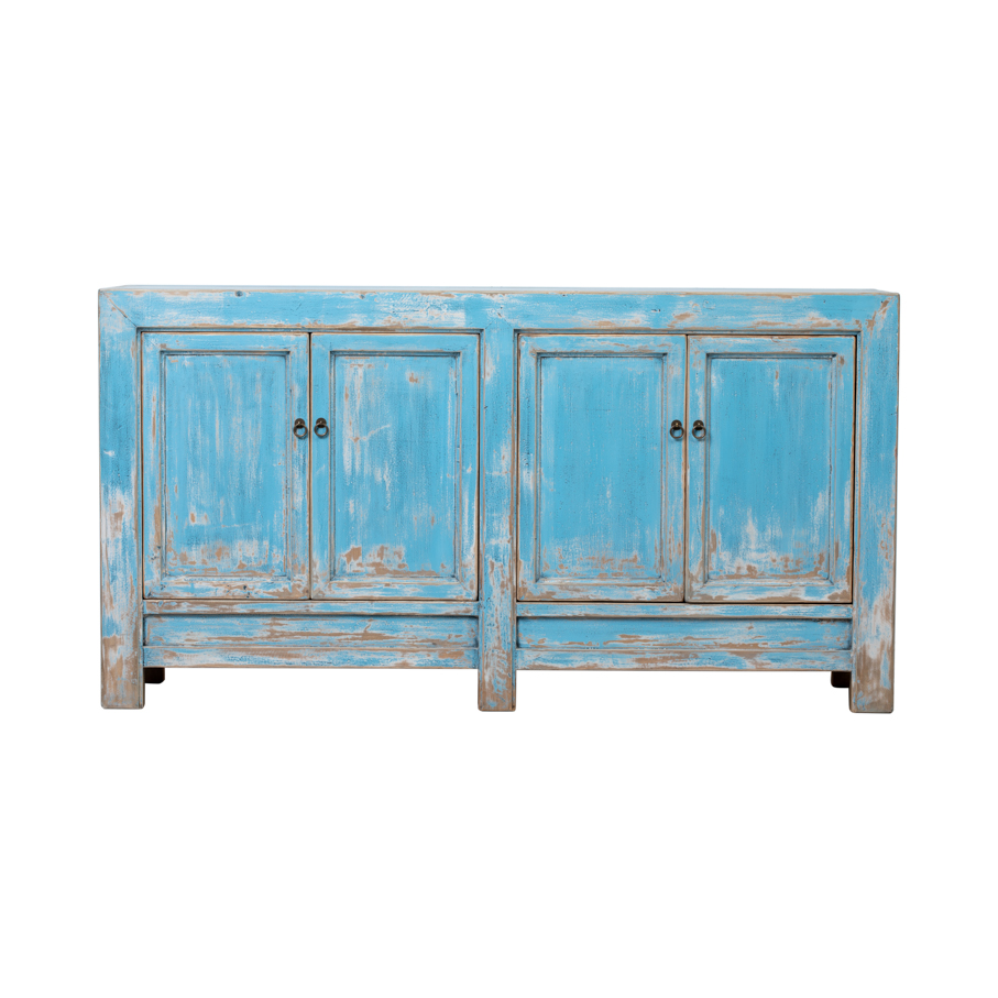 Cabinet blue 4 doors BE655