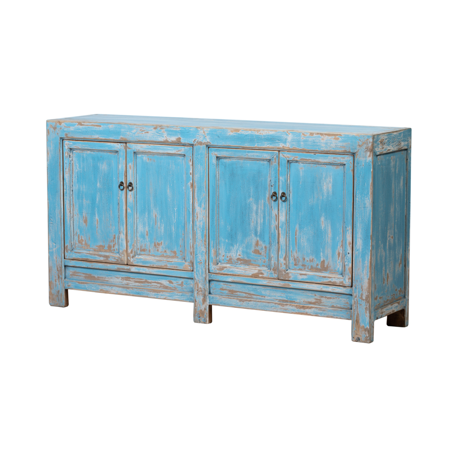 Cabinet blue 4 doors BE656