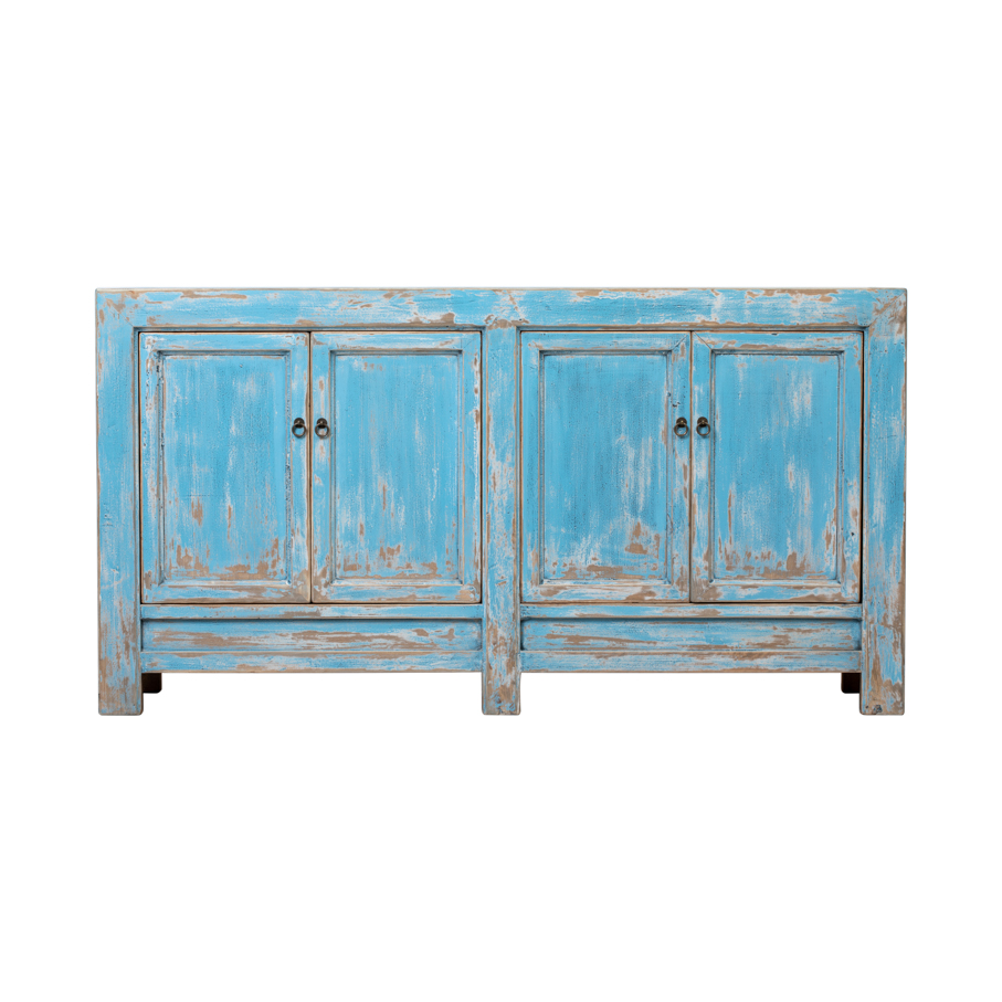 Cabinet blue 4 doors BE656