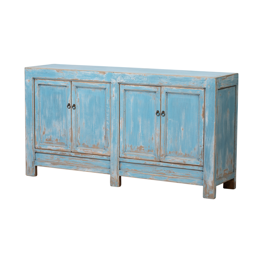 Cabinet blue 4 doors BE657