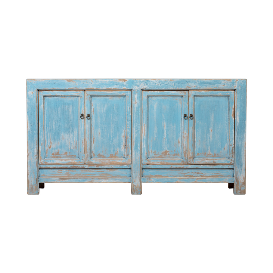 Cabinet blue 4 doors BE657