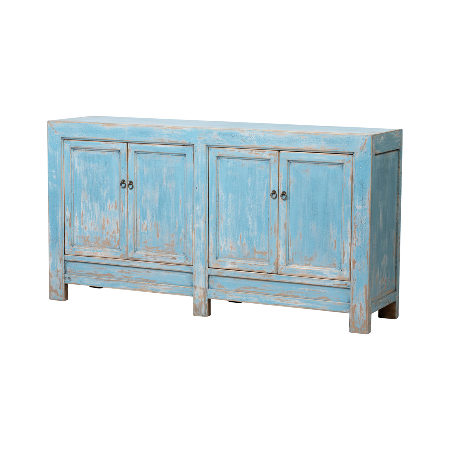 Cabinet blue 4 doors BE658