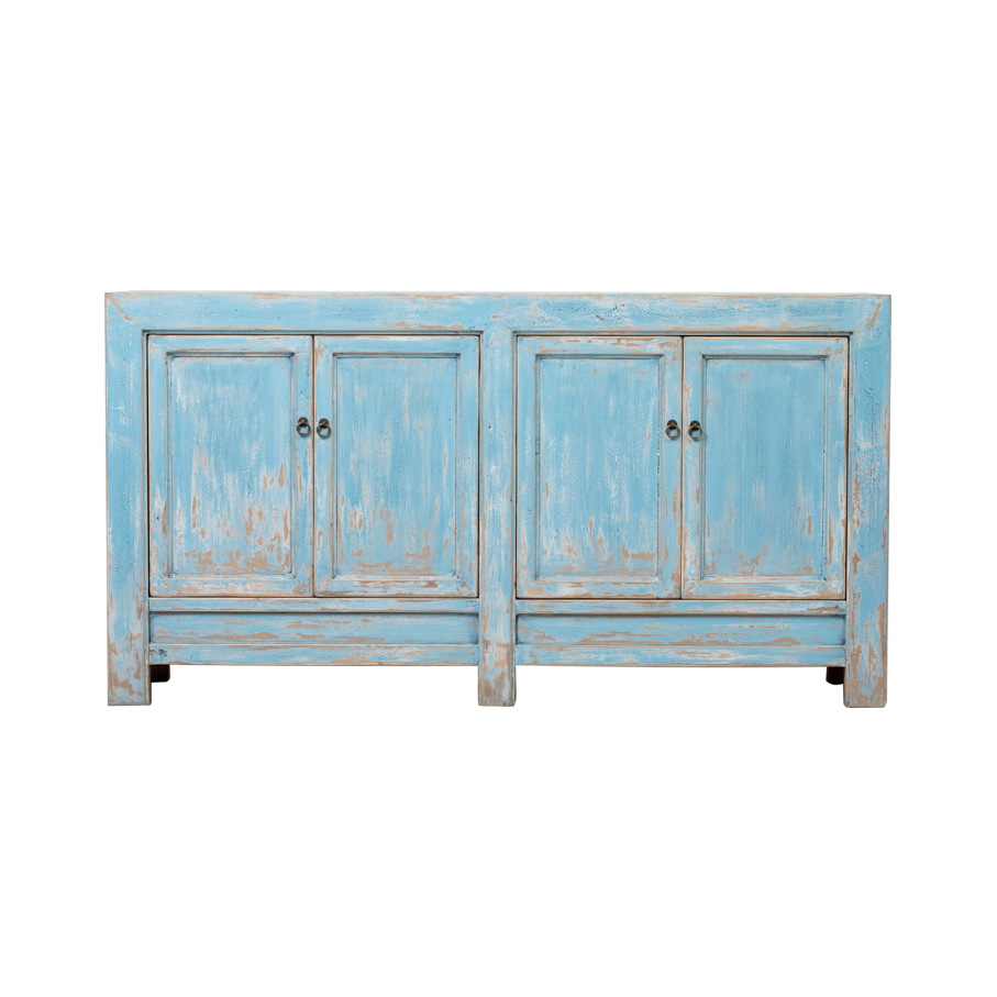 Cabinet blue 4 doors BE658