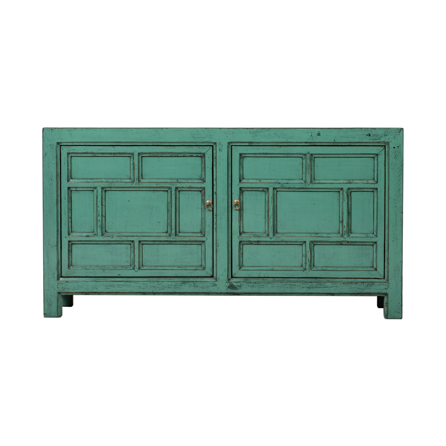 Cabinet green 2 doors BE686