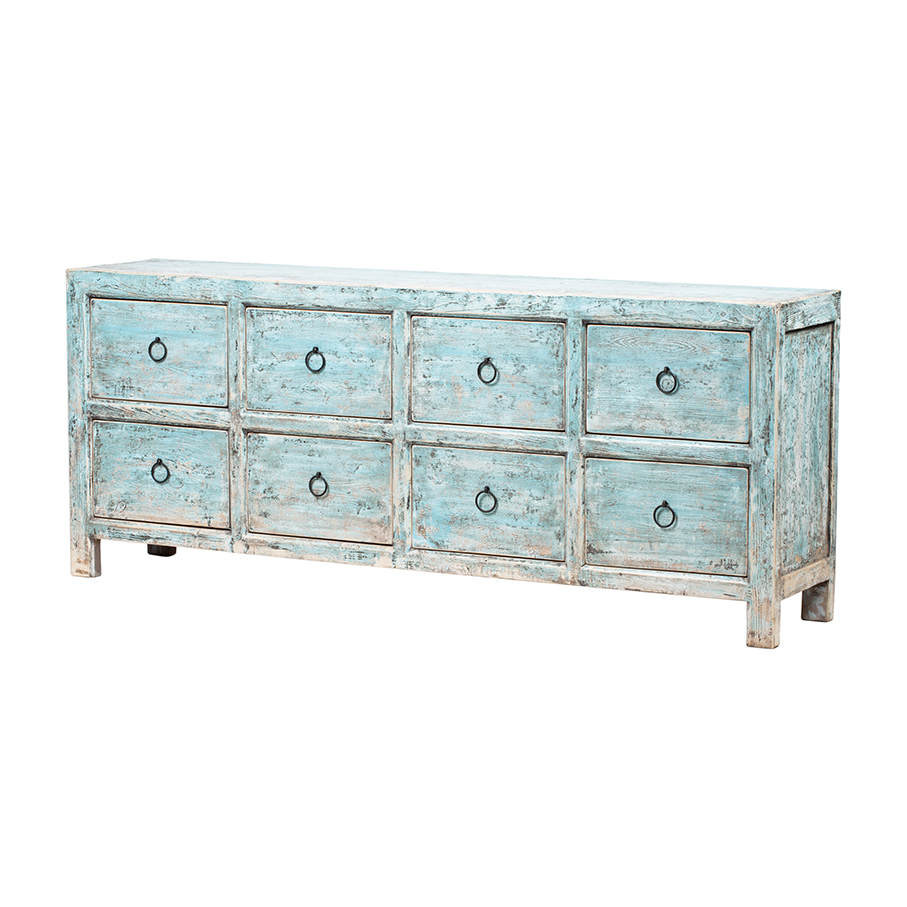 Cabinet blue 8 drawers BK138