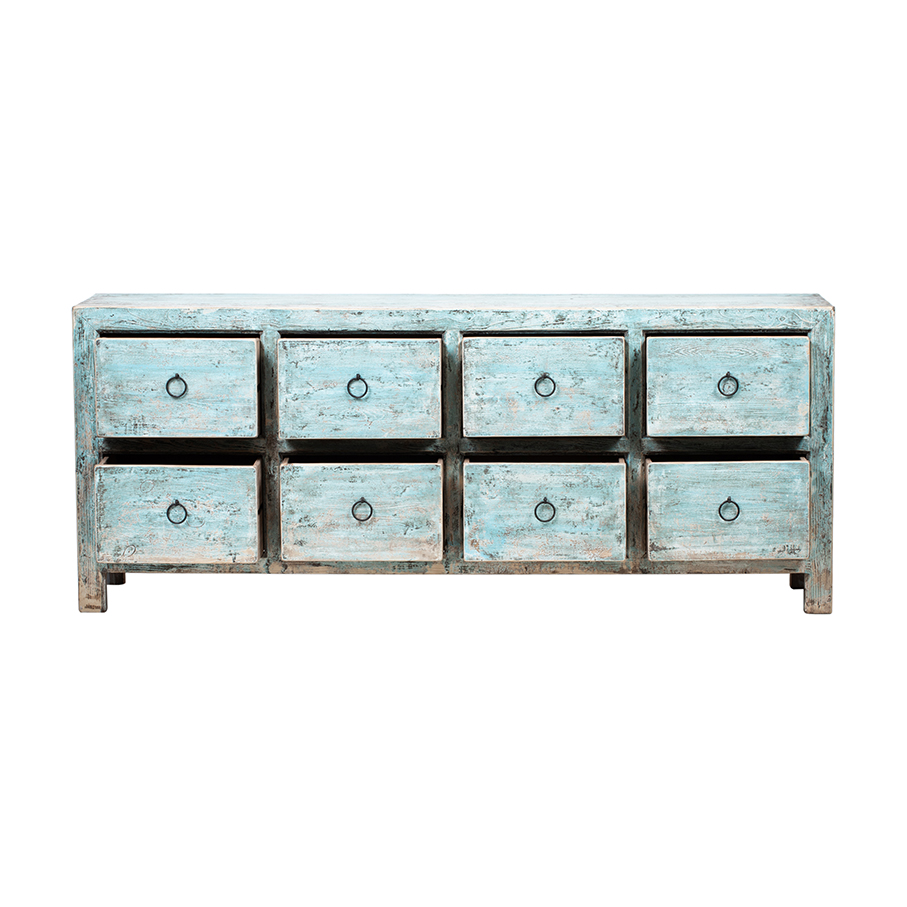 Cabinet blue 8 drawers BK138