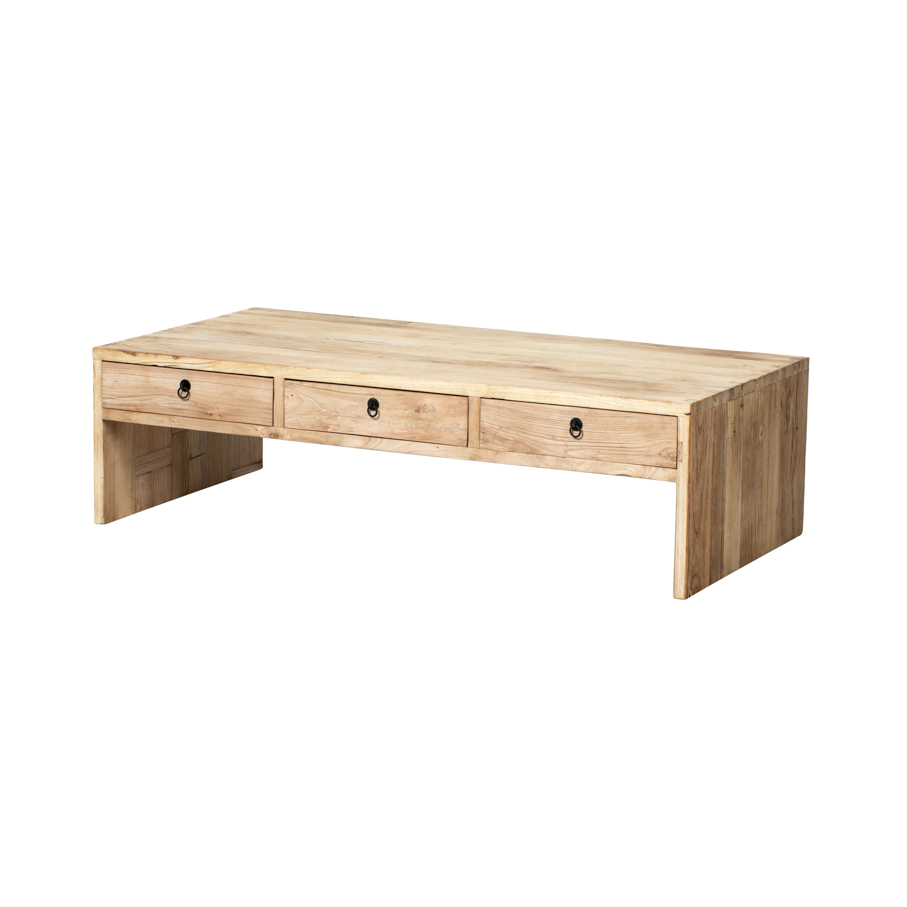 Table natural 6 drawers CL231