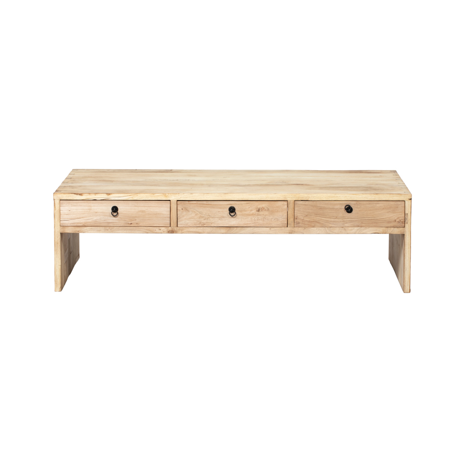 Table natural 6 drawers CL231