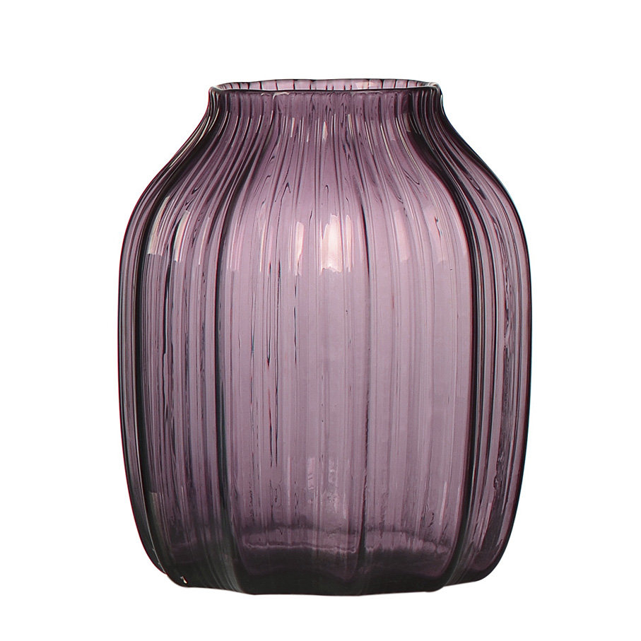 Purple glass vase GLS014