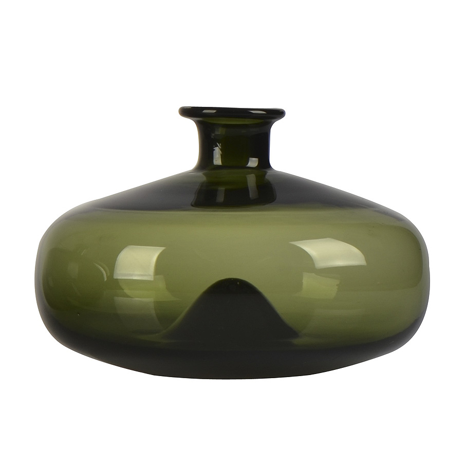 Olive green glass bottle GLS027