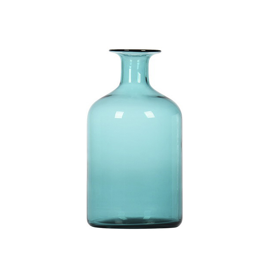 Turquoise glass bottle GLS032