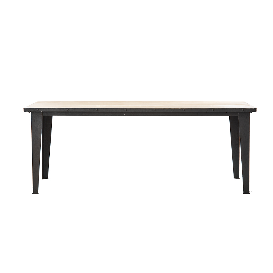 Dining table with metal frame MB071