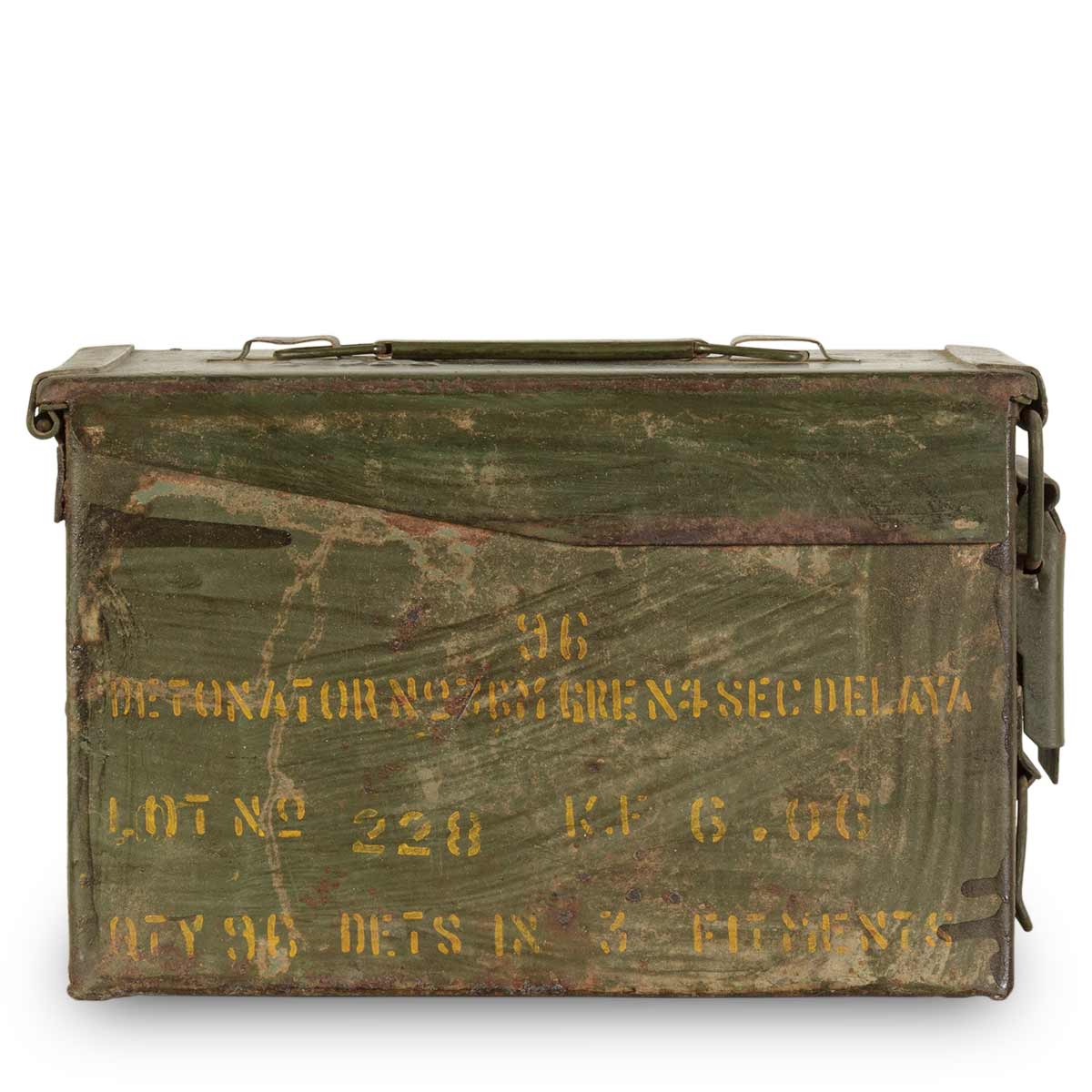 Antique metal boxes