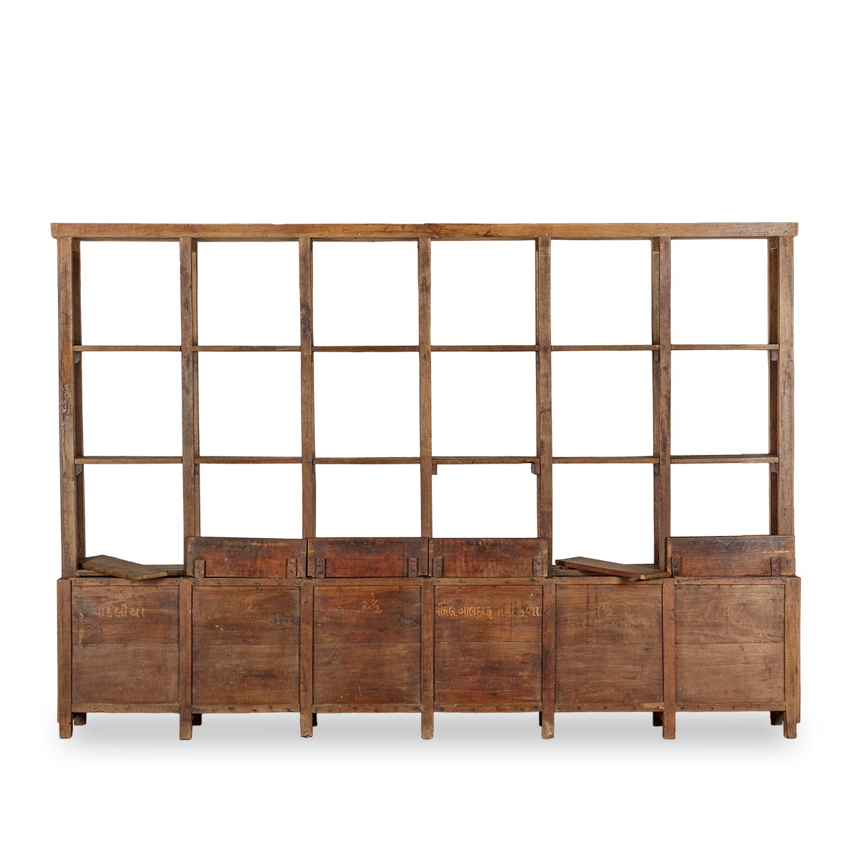 Antique shelving unit