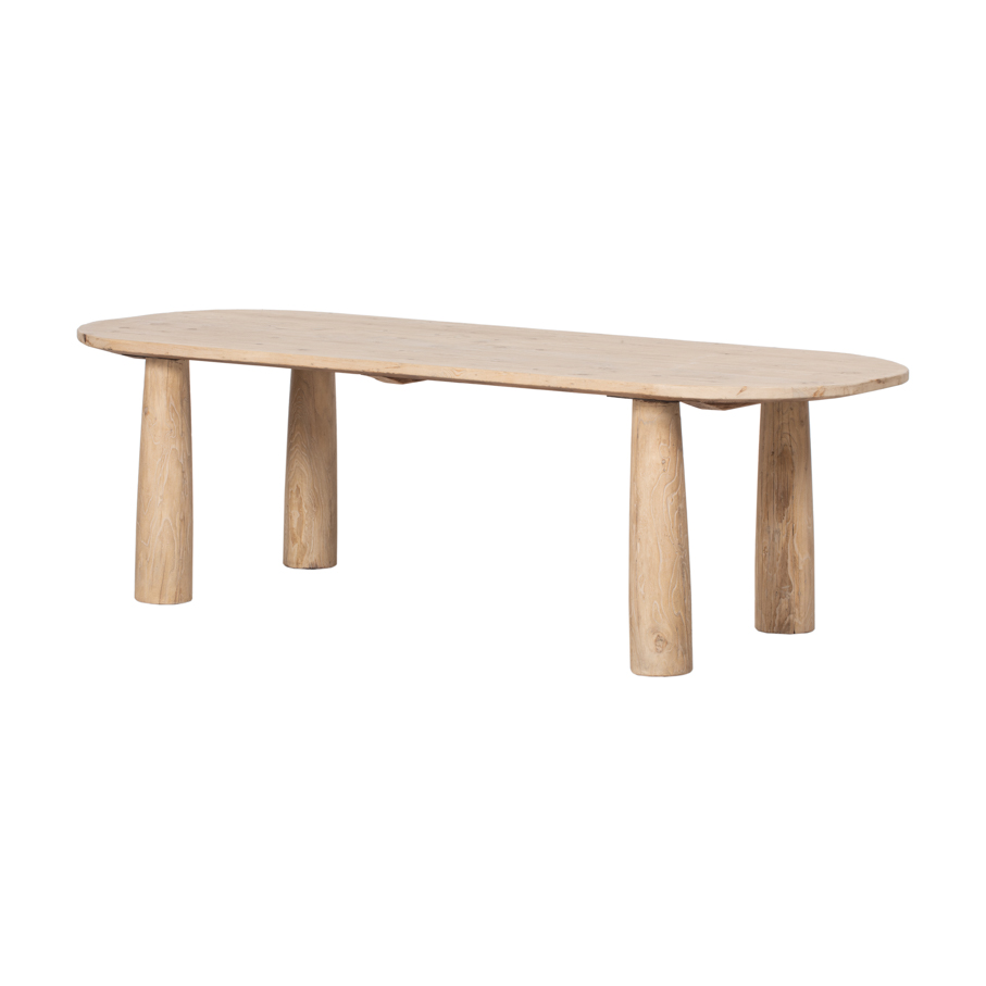 Mesa comedor ovalada natural GM383