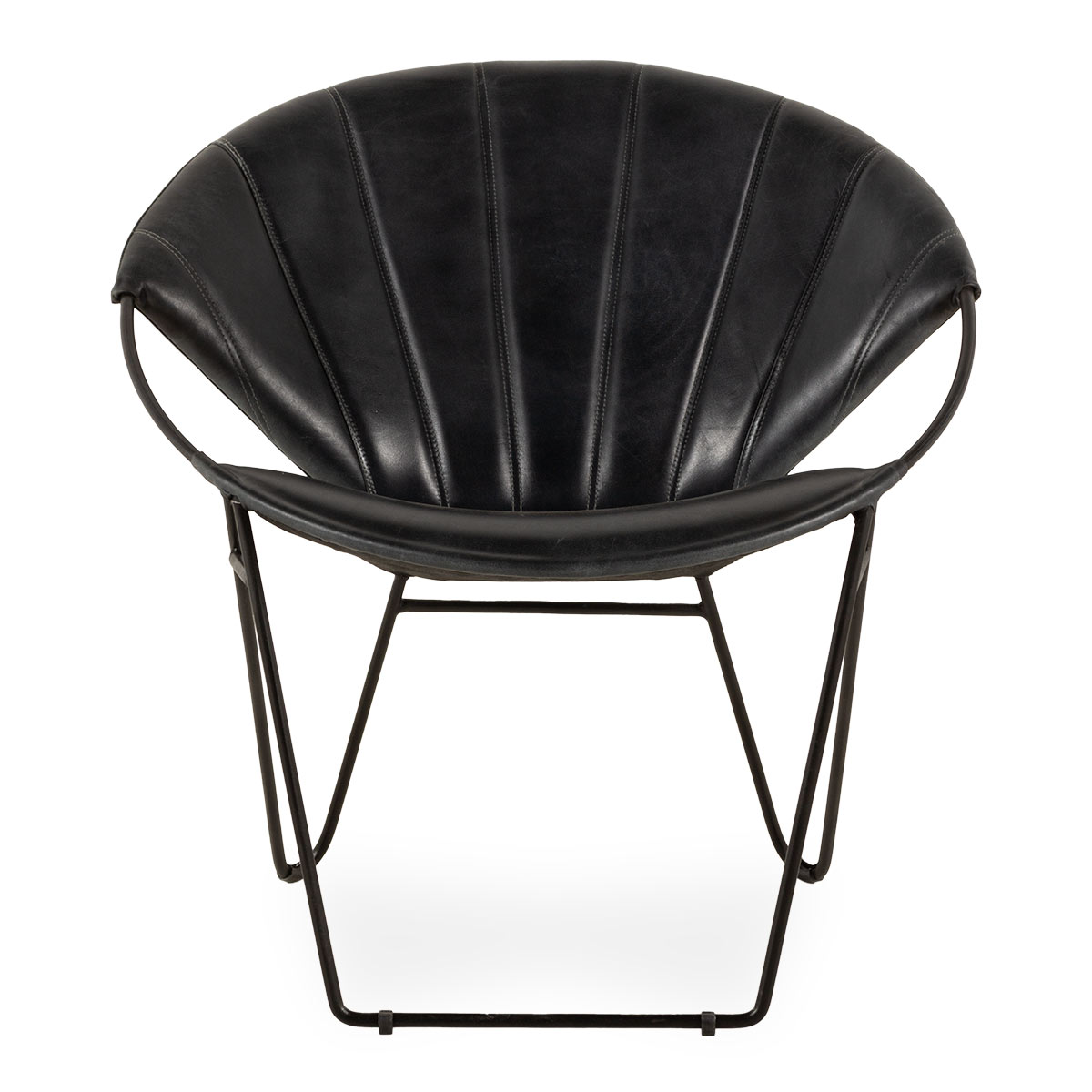 Black leather chairs Marga