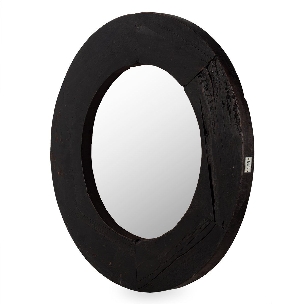 Round mirror Corla black