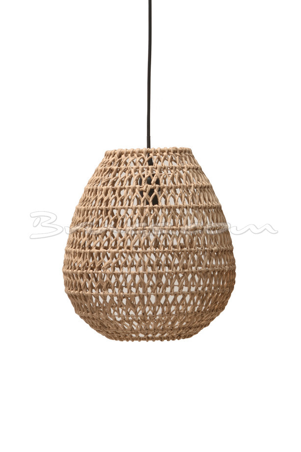 LÁMPARA TECHO BULB-S HIERRO-PAPEL NATURAL KHAKI