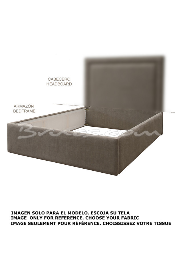 ARMAZÓN CAMA PARA COLCHON 90 cm. TELA  3,50 mt