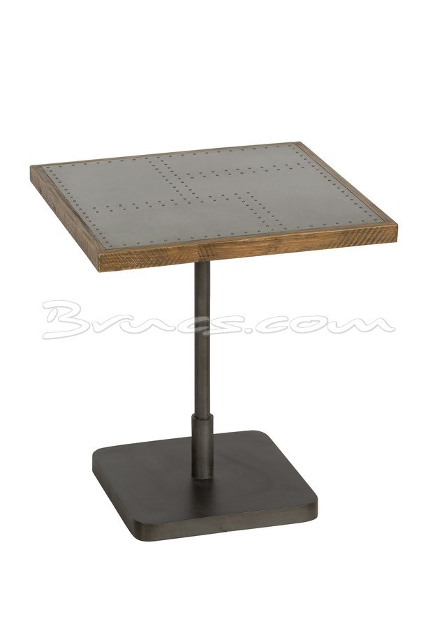 MESA AUX. BAJA RAMOND HIERRO GALVANIZADO Y PINO