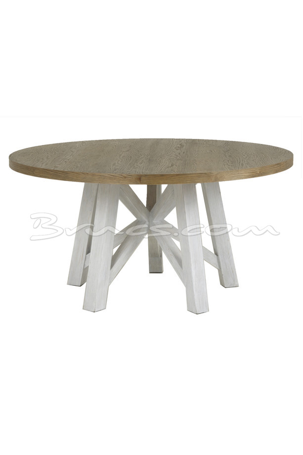 MESA COMEDOR ELIKA WHITE ROBLE Y PINO