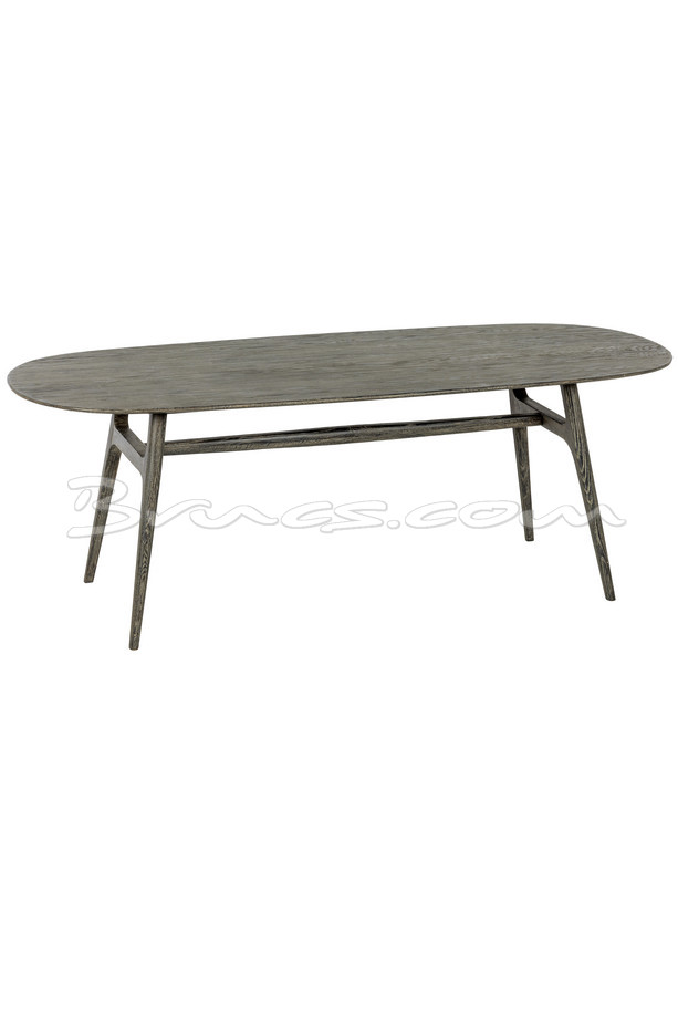 MESA COMEDOR KORBA ROBLE NEGRO EFECTO DECAPADO